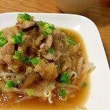 生姜焼きのタレ&お酢でさっぱり♡豚しゃぶのおろし煮